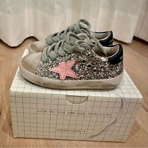 Golden Goose Girl’s Superstar Glitter Low Top Sneakers - Baby/Toddler
